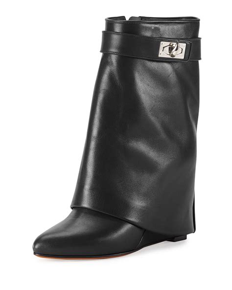 givenchy wide calf boot|givenchy shark lock boots sale.